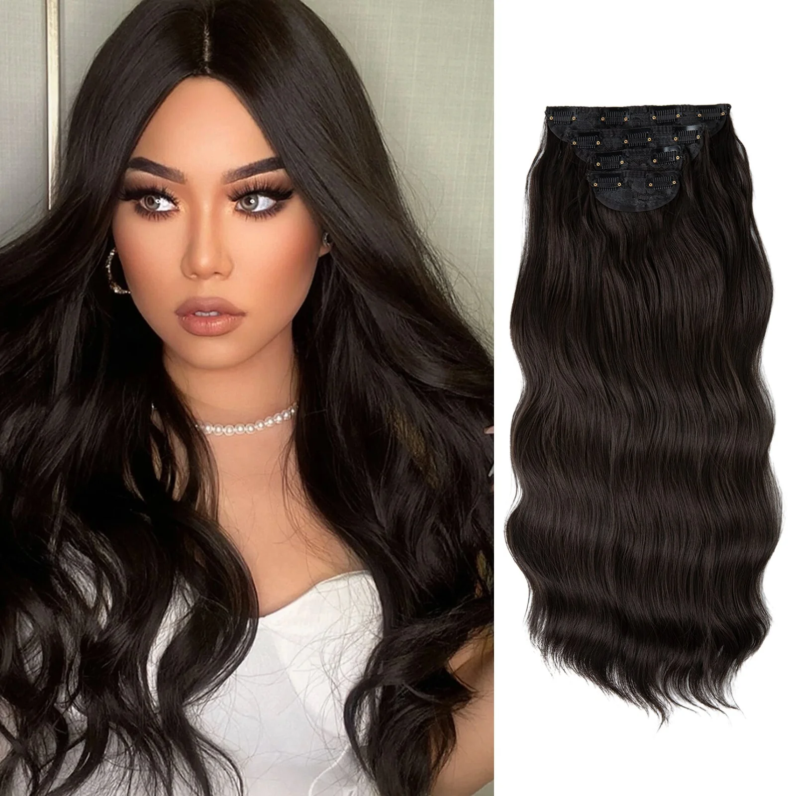 4 teiliges - Clip-in Extensions | 55cm - 190g - Deals - Image 13