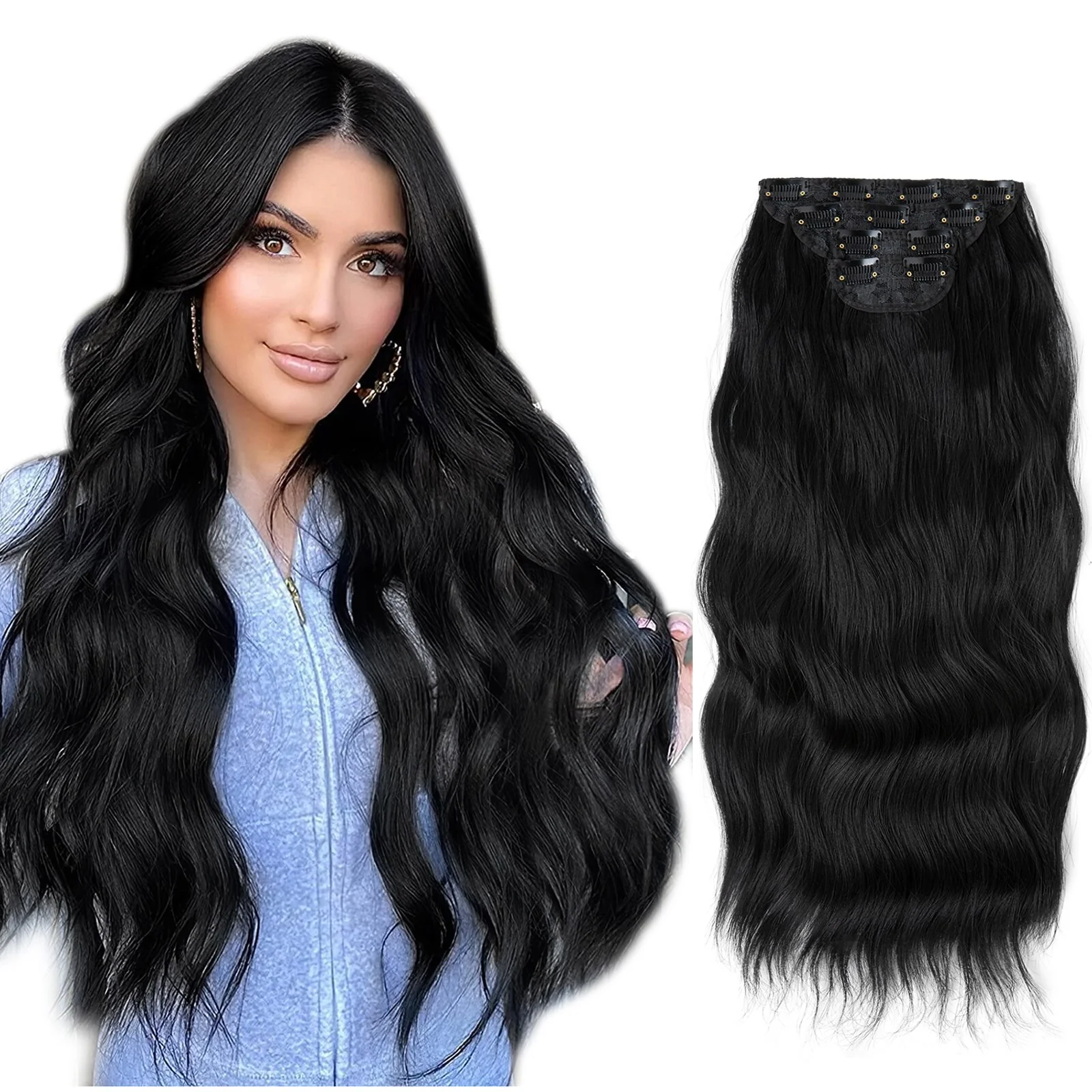 4 teiliges - Clip-in Extensions | 55cm - 190g - Deals - Image 15