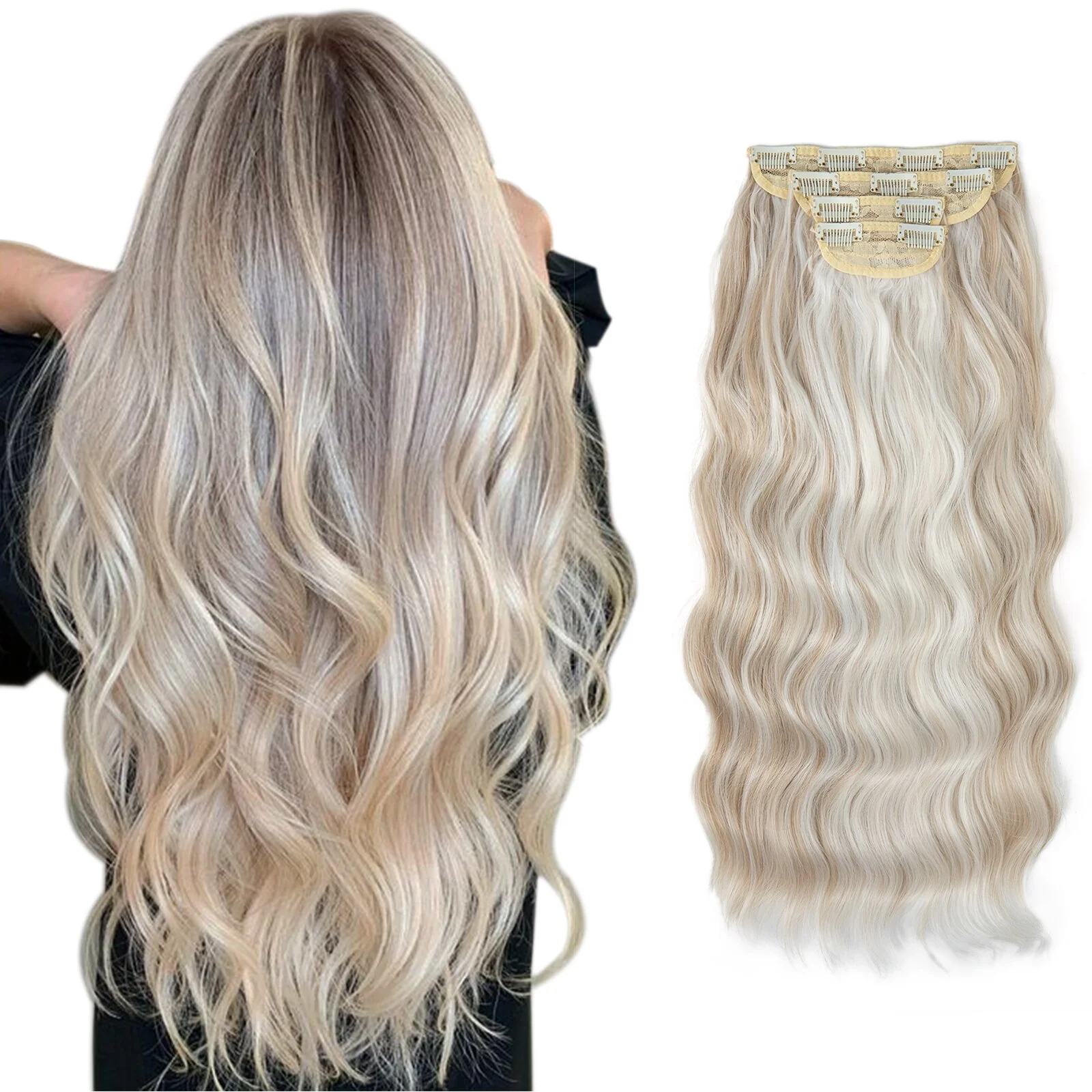 4 teiliges - Clip-in Extensions | 55cm - 190g - Deals - Image 3