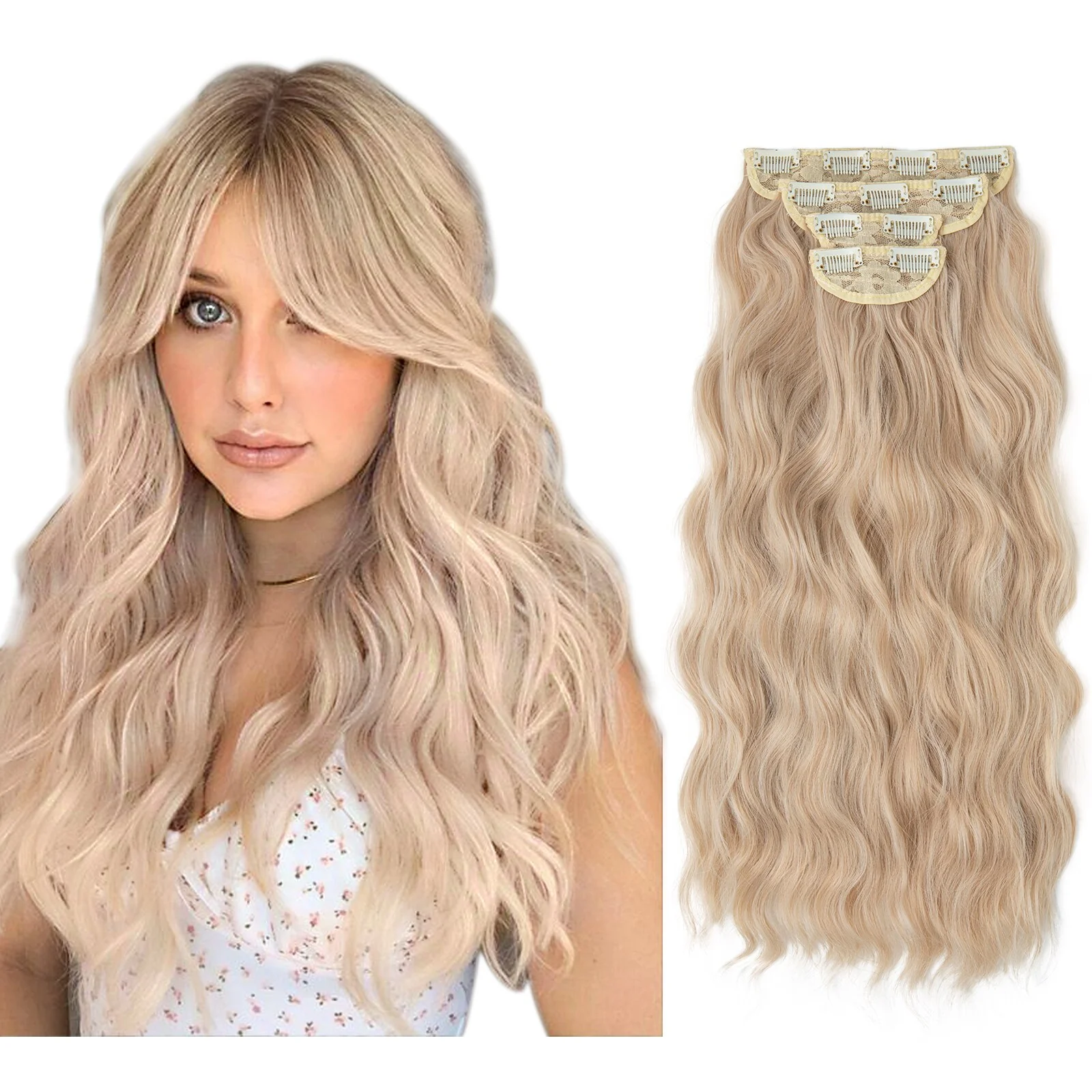 4 teiliges - Clip-in Extensions | 55cm - 190g - Deals - Image 4
