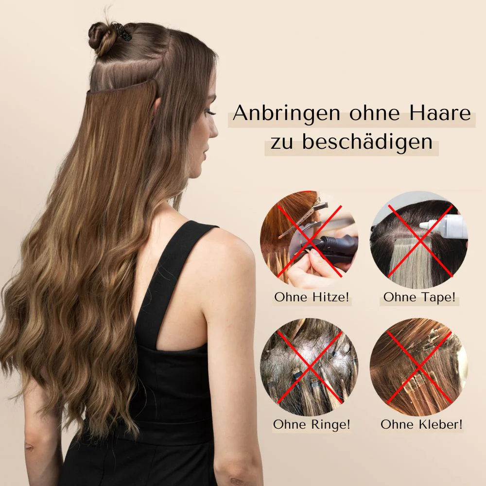 HAAR EXTENSIONS 2.0 | MIT BAND & CLIP | 40CM - 50CM - 60CM - Image 3