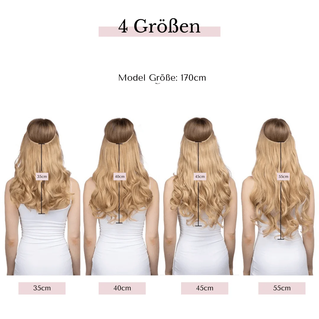 Unsichtbare Haar Extensions - Gewellt - Image 3